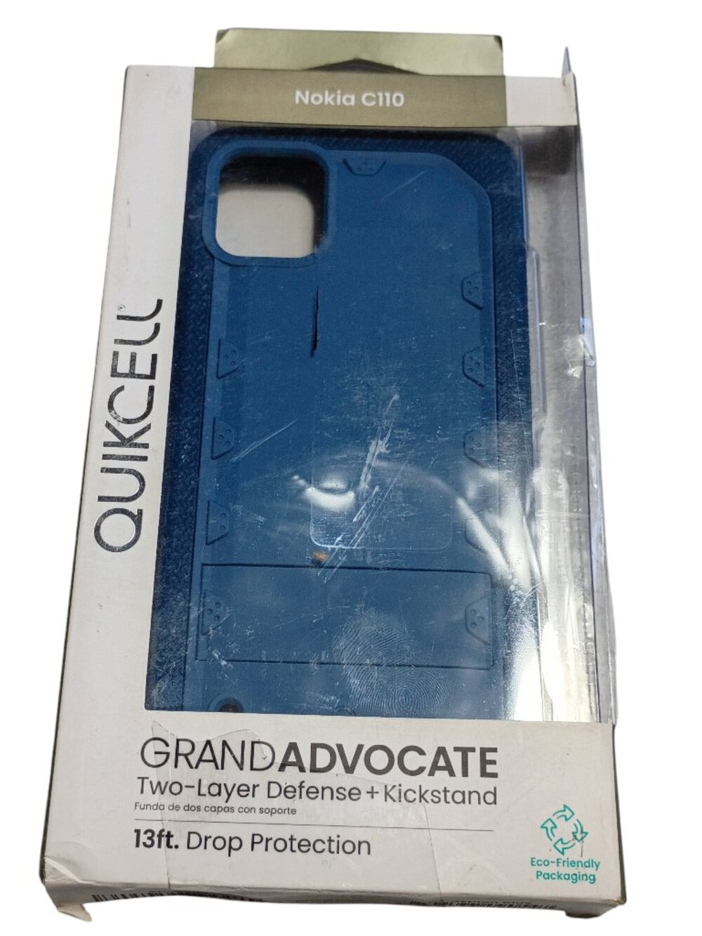 Quikcell Grand Advocate Nokia C110 Case 13Ft Drop Kickstand Blue